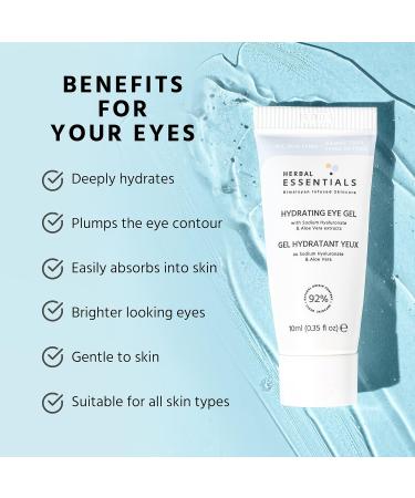 Herbal Essentials Super Hydrating Under Eye Gel - Reduce Dark Circles & Puffiness - Buy Online on GoSupps.com
