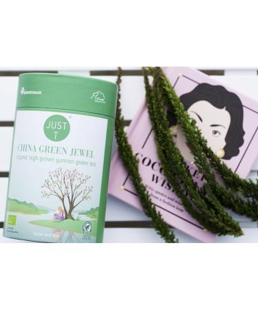 Organic China Green Jewel Loose Leaf Tea 125g | Yunnan Green Tea Blend | Premium High-Grown Tea in Sustainable Tin - Buy Online on GoSupps.com