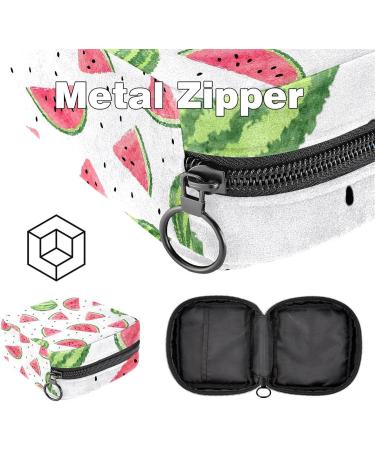 Portable Summer Fruit Watermelon Women's Napkin Bag | Menstrual Cup Pocket & Breastfeeding Pillow Holder for Teens & Girls - Buy Online on GoSupps.com