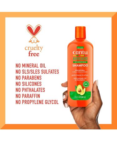 Cantu Avocado Hydrating Shampoo 13.5 oz (Pack of 2) - Sulfate-Free with Shea Butter - Buy Online on GoSupps.com