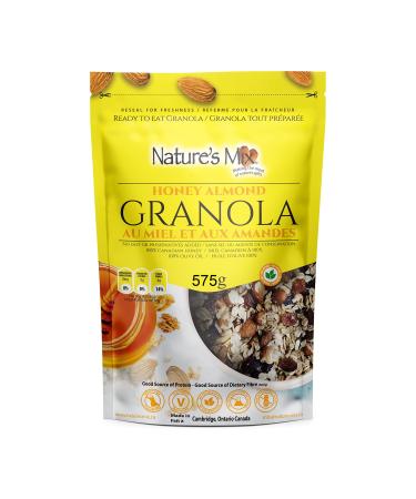 Nature's Mix Honey Almond Granola 575g Made with Local Honey Local Oats and Olive Oil. Light Yellow 575