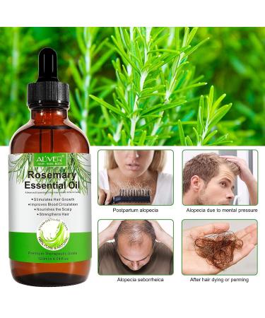 Organic Rosemary Oil 4.04 oz | Hair Growth & Skin Care | Scalp Treatment for Hair Loss | Pure & Upgraded - Buy Online on GoSupps.com