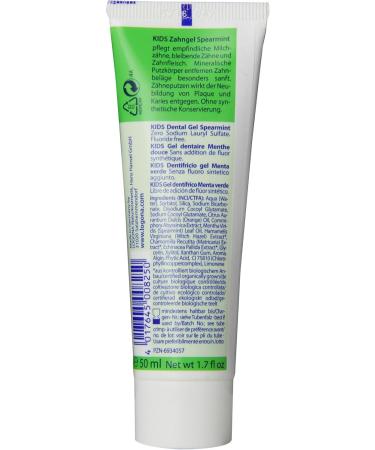 Logona LOGODENT Kids Toothpaste Spearmint (75 ml) | Natural Fluoride-Free Dental Care for Children | International Shipping Available - Buy Online on GoSupps.com