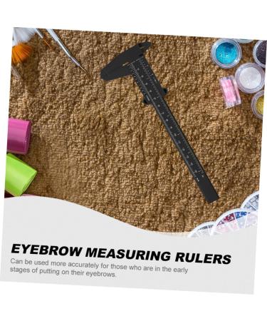 Healvian 24 Pcs Locating Rule Facial Calipers Eyebrow Sliding Gauge Convenient Ruler Eyebrows Plastic - Buy Online on GoSupps.com