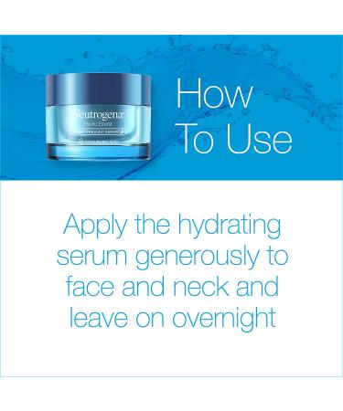 Neutrogena Hydro Boost Night Pressed Serum 1.7 oz - Deep Hydration & Anti-Aging - Buy Online on GoSupps.com