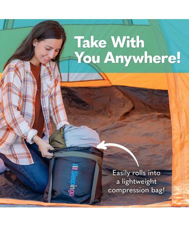 Sleepingo Double Sleeping Bag - Queen Size XL, Cold Weather 2 Person Waterproof Bag for Camping, Backpacking, Hiking - Lightweight & Spacious for Adults, Teens - Ideal for Truck Tent or Sleeping Pad - Buy Online on GoSupps.com