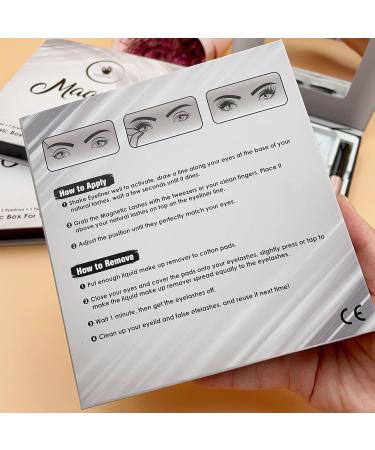 Best 2023 Waterproof Reusable Eyelashes Kit | Magnetic Eyelashes with Applicator & Mirror | Vegan-Friendly No Glue Needed - Buy Online on GoSupps.com