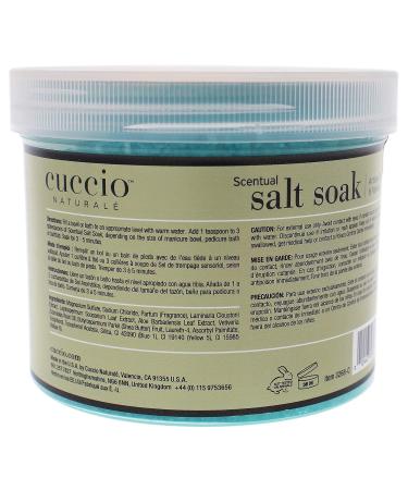 Cuccio Naturale Scentual Salt Soak - Invigorating Foot Treatment with Shea and Vetiver - 29 Oz - Buy Online on GoSupps.com