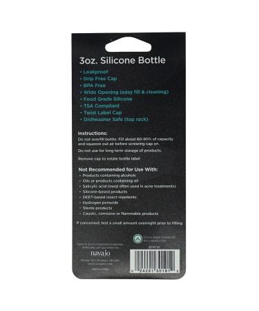 Good To Go Premier Silicone Bottle 3 Ounce - 8 Pack | Durable Travel Bottles for International Shipping - Buy Online on GoSupps.com