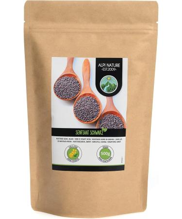 Organic Black & Brown Mustard Seeds 500g - Natural & Vegan | Gently Dried & Additive-Free - Buy Online on GoSupps.com