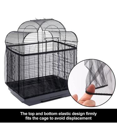 MoietToi Bird Cage Seed Catcher (2 Pack) - Large Parrot Nylon Mesh Net Cover for Round & Square Cages - Prevent Scatter & Mess - Soft Ventilated Fabric - Buy Online on GoSupps.com