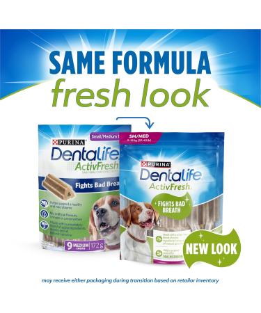DentaLife ActivFresh Dog Treats for Small/Medium Breed Dogs - 439 g Pouch (1 Pack) 439 g (Pack of 1) - Buy Online on GoSupps.com