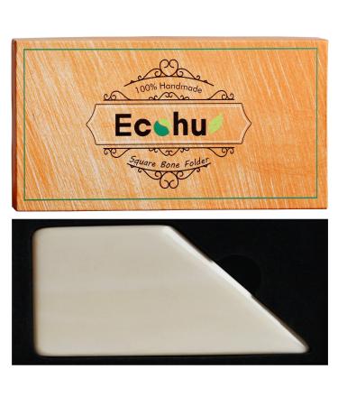 ECOHU Square Bone Folder - Genuine Bone  Paper & Leather Crafts  Card Making  Origami  Bookbinding  Scrapbooking  Non-Scratch  Non-Stick Bone Folder C - Buy Online on GoSupps.com