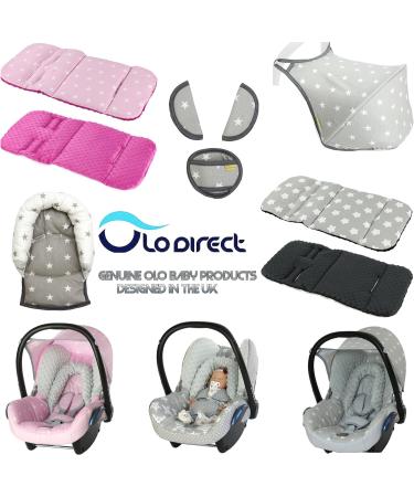 Universal Infant Baby Toddler Car Seat Stroller Head Support Pillow - Soft Cotton (N Star White/Grey) - Buy Online on GoSupps.com