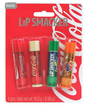 Lip Smacker Coca Cola and Fanta Lip Balms Pack of 4 - Buy Online on GoSupps.com