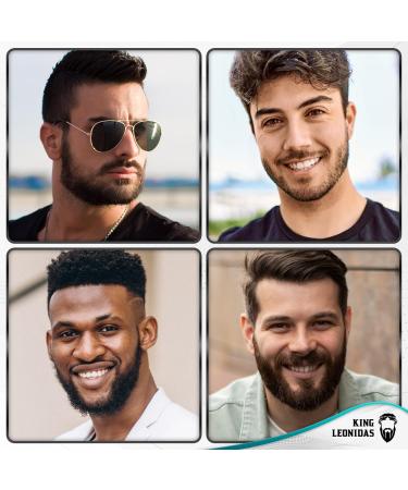 King Leonidas Beard Derma Roller 0.30mm Titanium Micro-Needling for Men - Facial Hair & Beard Growth - Buy Online on GoSupps.com