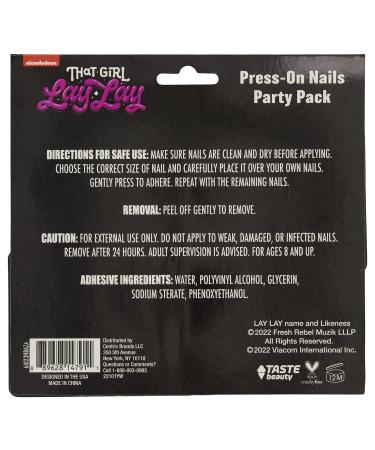 Taste Beauty That Girl Lay Lay Nail Set: 40 Press-On Nails for Girls - Buy Online on GoSupps.com