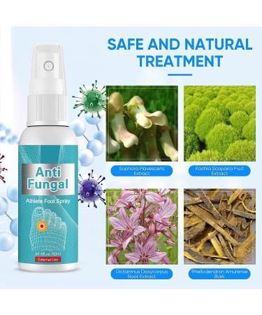 Natural Athlete's Foot Treatment Spray for Feet Itch, Sweat, Peeling & Blisters - Buy Online on GoSupps.com