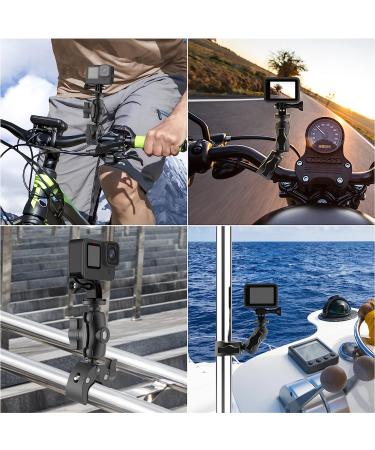 Taisioner Super Camera Clamp Mount with Double Socket Arm and 1/4 -20 Ball Head Adapter for GoPro, AKASO, DJI Action, Insta360, DSLR - Ideal for Digital Camera, Monitor, LED Lights, Ronin-M, Ronin MX, Freefly MOVI - Buy Online on GoSupps.com