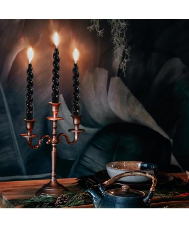 Shop Smokeelee Tapered Black Spiral Candles - Odorless Unscented Twisted Candlesticks for Relaxation & Special Occasions - International Shipping Available - Buy Online on GoSupps.com