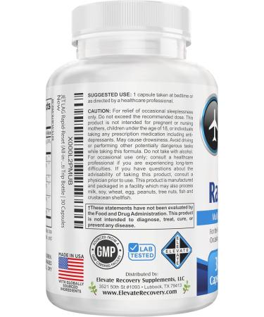 Jet Lag Rapid-Reset (7-in-1) Support Supplements | Optimize Your Travel Routine | Jet Lag Supplement for Travelers | 30 Doses per Bottle | 30 Capsules - Buy Online on GoSupps.com