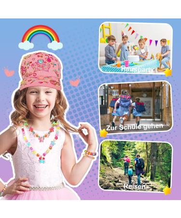 Unique DIY Gifts for Girls: Custom Gemstone & Unicorn Drinking Bottles & Baseball Caps for Ages 4-11 - Buy Online on GoSupps.com