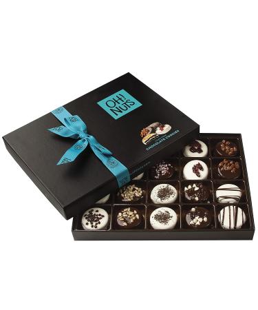 20 Variety Gourmet Chocolate Covered Cookie Gift Basket - Prime Elegant Box for Birthday, Anniversary, Holiday | Oh! Nuts Chocolate Covered Oreos - Buy Online on GoSupps.com