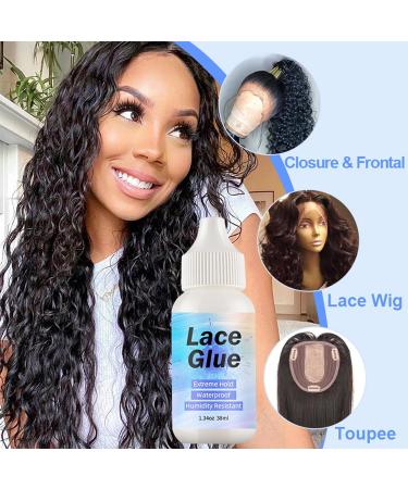 Lace Wig Glue 02 - Fast Acting Strong Hold Adhesive for Wigs, Waterproof & Latex-Free - 38ml - Buy Online on GoSupps.com