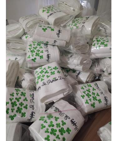 St. Patrick's Day Hand Towel Set - Be Mine Fingertip Towels for Kitchen and Bathroom - 11x18 inches - Highly Absorbent Spa Gym Guest Shower Towels - Holiday Decorations - White (2 Pack) - Buy Online on GoSupps.com