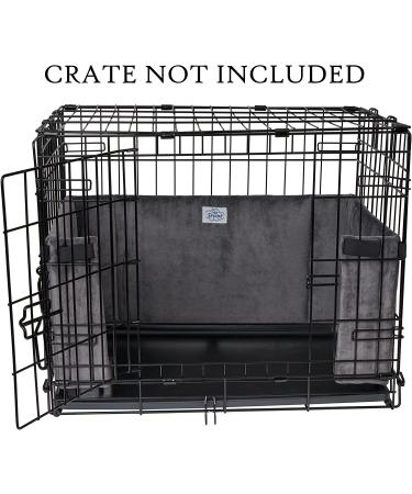 Pet Dreams Dog Crate Bumper - Eco Friendly Pads for Wire Crate | 18 Graphite Grey - Buy Online on GoSupps.com