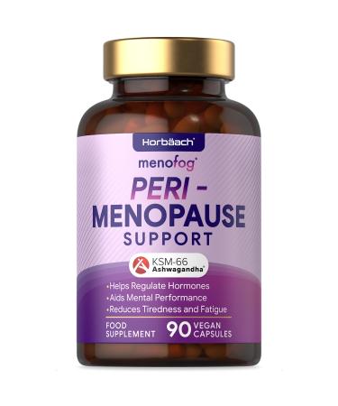 Menopause Supplements for Women | Perimenopause & Menopause Support | with SOYA Isoflavones KSM-66 Ashwagandha & Lions Mane | 90 Vegan Capsules | by Horbaach