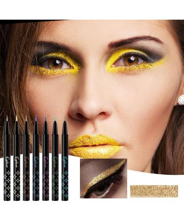  JINGLING JINGLING Glitter Eye Liner Pencil Liquid Glitter Eye-Liner Pencil Pearl Eye Liner Kit Highly Pigmented Coloured Eyebrow Pen and Colour Set for Eye-Liners - Buy Online on GoSupps.com