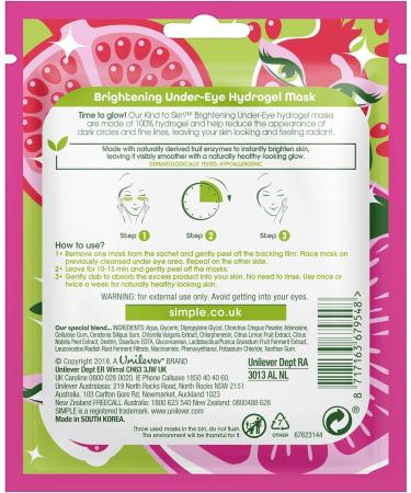 Simple Protect 'N' Glow Sheet Mask 48h Glow 1 mask - Buy Online on GoSupps.com