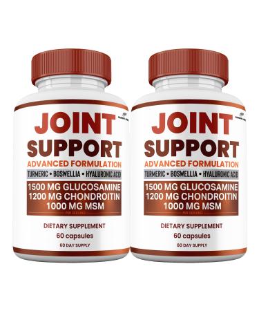 Shark Labs (2 Pack) Joint Support Capsules All Natural Premium Formula Maximum Strength Vitamin Joint Support Supplement Pills