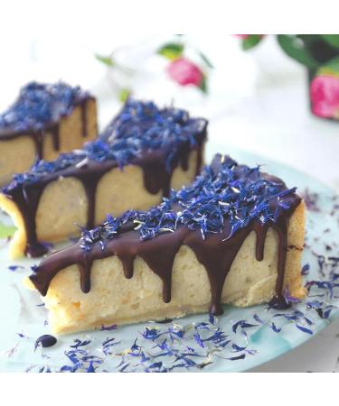 Edible Blue Rosie Rose Cornflower Blossoms - 6g Dried Floral Decoration for Cooking Tea Cupcakes & Salads - Natural & Tasteless - Buy Online on GoSupps.com