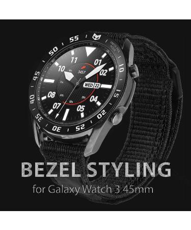 Abanen Watch Bezel for Samsung Galaxy Watch 3 45mm  Aluminum Adhesive Lightweight Watch Bezel Cover Anti-Scratch Protection Sticker Ring for Galaxy Watch3 45mm (Black) - Buy Online on GoSupps.com
