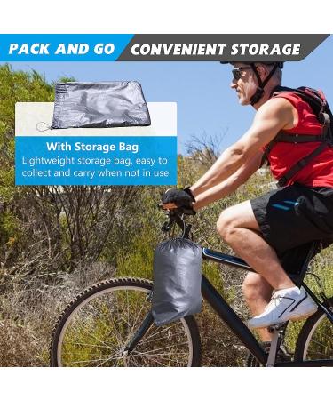 MOPHOTO Heavy Duty Waterproof Adult Tricycle Cover 75 L Black/Silver - Buy Online on GoSupps.com