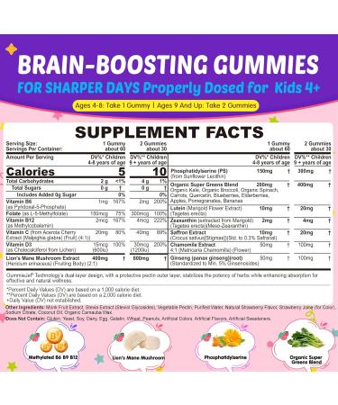 Nextdia L-Lysine 500/1000mg Filled Gummies Support Immune+Kids Brain Booster Supplement for Focus & Attention - Buy Online on GoSupps.com