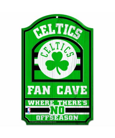 NBA Boston Celtics 38314012 Holzschild 27 9 x 43 2 cm Schwarz