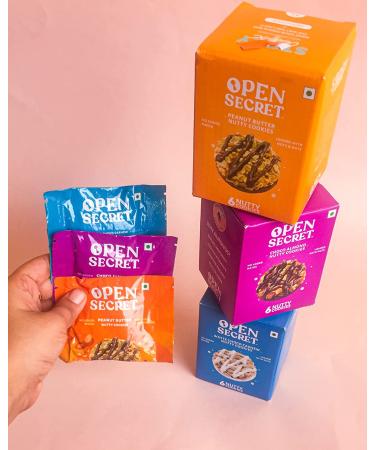 Open Secret Snack Box: Assorted Combo Pack for a Healthy Diet | Valentine Gift Hamper | Immunity Boosting Nuts & Nutty Cookies | Premium Gift for Office Friends & Family - Buy Online on GoSupps.com