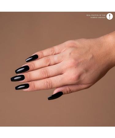 INLAQ HEMA Free UV Nail Polish Black Dress 6 ml - gel nail polish free from HEMA - gel polish UV varnish in different UV LED gel colours 14 - Black Dress - Buy Online on GoSupps.com