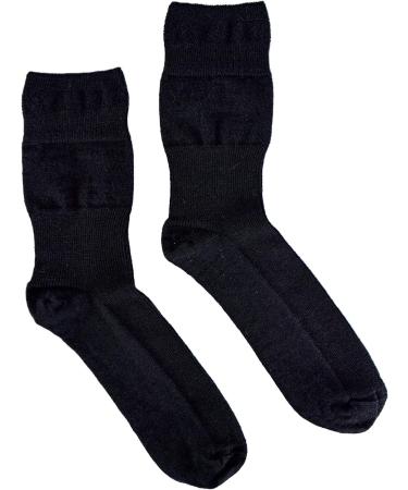 Dr.Socks Men's Seamless Wool Diabetic Socks 3-Pack | Black | Size 7-9 | Ideal for Swollen Legs - Buy Online on GoSupps.com