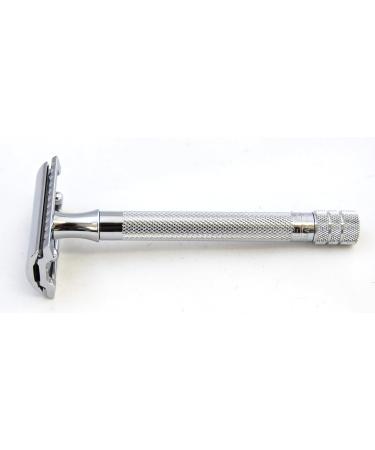 Buy Shave Ready DOVO Razor Set - Stainless Steel Chrome Plated Mk-23001 Brown | International Shipping Available - Buy Online on GoSupps.com