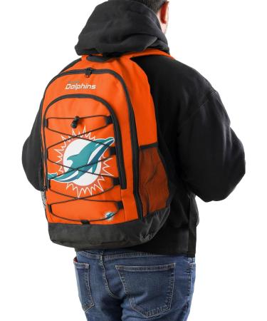 FOCO Miami Dolphins NFL Backpack - Stylish Bungee Design for Sports Fans - International Shipping Available - Buy Online on GoSupps.com