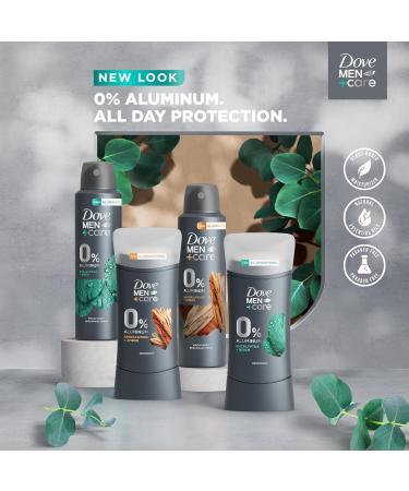 Dove Men+Care Deodorant Stick for 72h odour protection Eucalyptus + Birch with 0% Aluminium 74g x 4 pack Eucalyptus 74 g (Pack of 4) - Buy Online on GoSupps.com