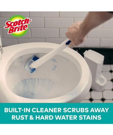Scotch-Brite Disposable Toilet Scrubber Refills - 10 Pack Removes Rust & Hard Water Stains - Buy Online on GoSupps.com