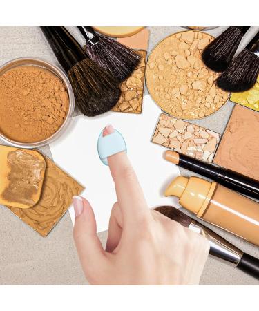 WLLHYF 10 Pieces Mini Sponges Powder Puff Finger Puff Triangle Soft Makeup Powder Puff for Mineral Powder Cosmetic Loose Powder Wet Dry Foundation Christmas Costume Festival Beauty Tool - Buy Online on GoSupps.com
