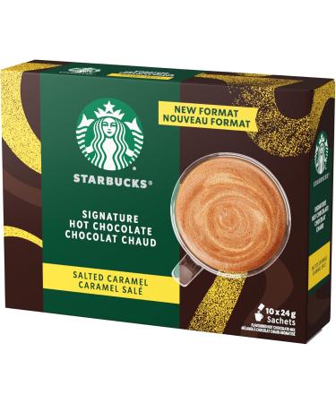 SIGNATURE HOT CHOCOLATE Salted Caramel Single-serve Sachets Prepared in Canada Rainforest Alliance Sustainably Sourced Cocoa No Artificial Flavours Colours Or Sweeteners - Buy Online on GoSupps.com