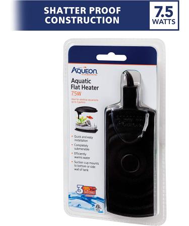 Aqueon Aquatic Flat Heater 7.5W - Efficient 7.5 Watt Aquarium Heater - Buy Online on GoSupps.com