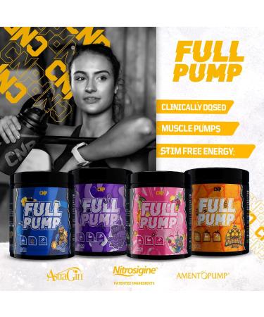 CNP Professional Full Pump Strong Stim Free Energy and Muscle Pumps Pre-Workout 20/40 Servings 300g 4 Flavours Available (Grape Kola Kraken) - Buy Online on GoSupps.com